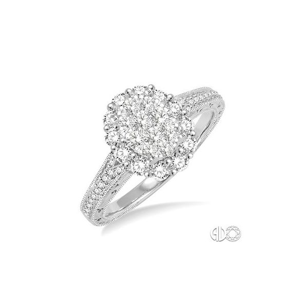 Lady's 14K White Gold Lovebright Fashion Ring w/44 Diamonds Orin Jewelers Northville, MI