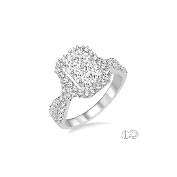 Lady's 14K White Gold Lovebright Fashion Ring w/74 Diamonds Orin Jewelers Northville, MI