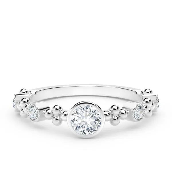 Lady's 18K White Gold Forevermark Tribute Collection Ring w/5 Diamonds Orin Jewelers Northville, MI