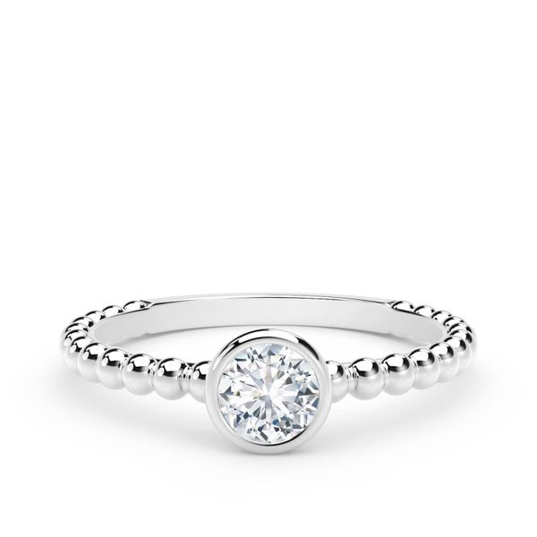Lady's 18K White Gold Fashion Ring W/1 Diamond Orin Jewelers Northville, MI