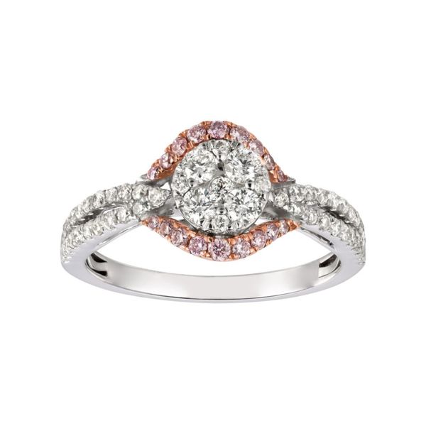 Diamond & Pink Diamond Engagement Ring Orin Jewelers Northville, MI