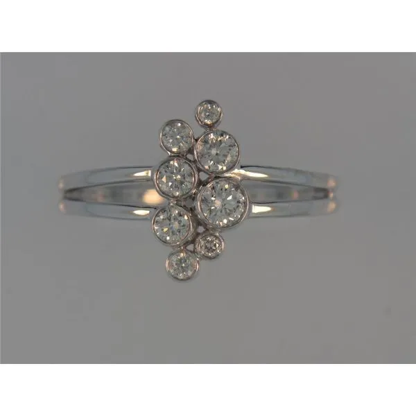 Lady's 14K White Gold Fashion Ring w/8 Diamonds Orin Jewelers Northville, MI