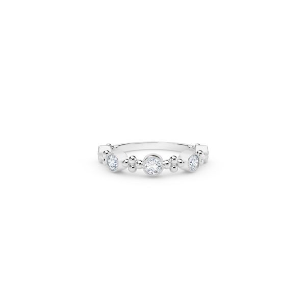 Lady's 18K White Gold Forevermark Tribute Fashion Ring W/5 Diamonds Orin Jewelers Northville, MI