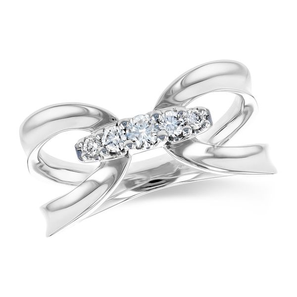 14k White Gold Fashion Ring With 5 Diamonds Orin Jewelers Northville, MI