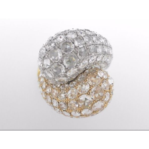 18k Two Tone Ring With Rose Cut Diamonds Orin Jewelers Northville, MI