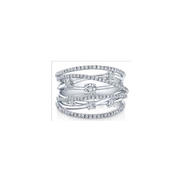 Lady's 18 Karat White Gold Fashion Ring With 115 Diamonds Orin Jewelers Northville, MI