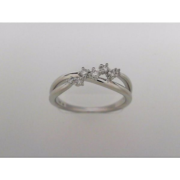 Lady's 14 Karat White Gold Fashion Ring With 7 Diamonds Orin Jewelers Northville, MI