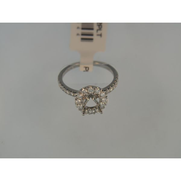 Lady's Platinum Ring Mounting w/28 Diamonds Orin Jewelers Northville, MI