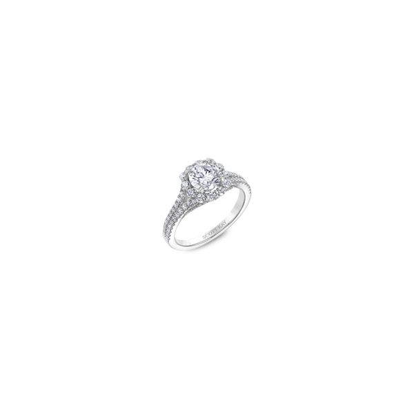 Lady's 14K White Gold Ring Mounting W/78 Diamonds Orin Jewelers Northville, MI