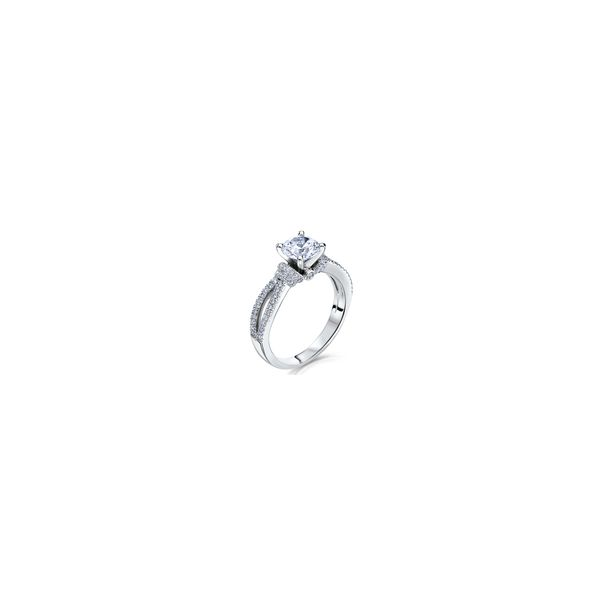Lady's 14K White Gold Ring Mounting W/94 Diamonds Orin Jewelers Northville, MI