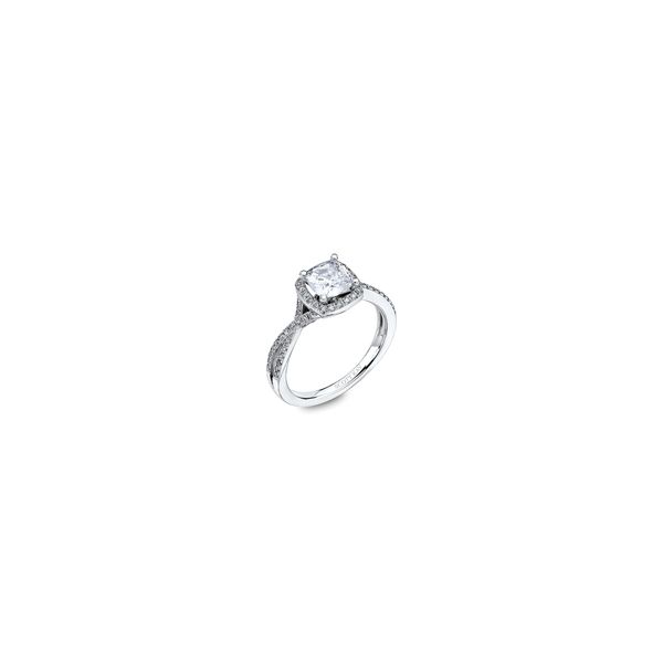 Lady's 14K White Gold Ring Mounting W/76 Diamonds Orin Jewelers Northville, MI