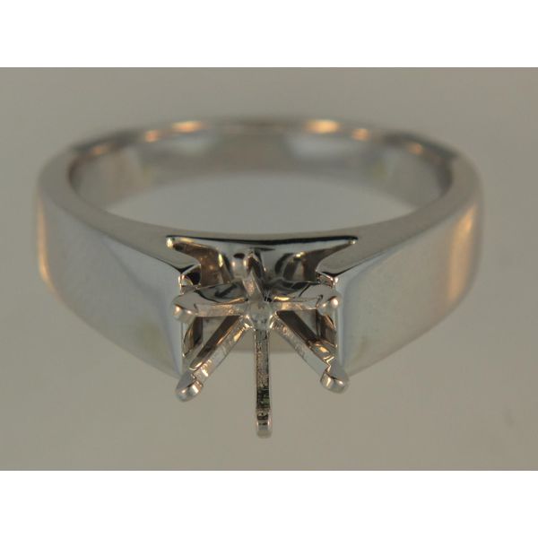Lady's 14K White Gold Ring Mounting Orin Jewelers Northville, MI