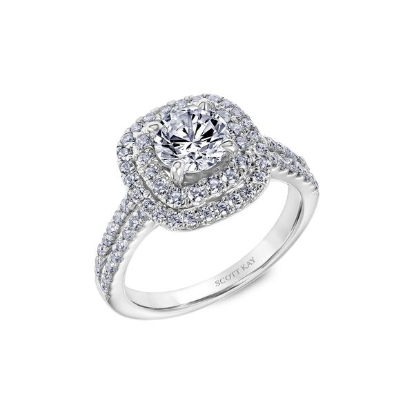 Lady's 14K White Gold Ring Mounting W/77 Diamonds Orin Jewelers Northville, MI