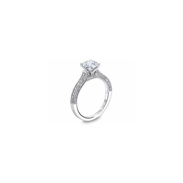 Lady's 14K White Gold Ring Mounting W/89 Diamonds Orin Jewelers Northville, MI