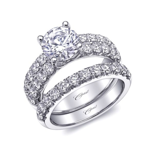Lady's 14K White Gold Ring Mounting w/20 Diamonds Orin Jewelers Northville, MI