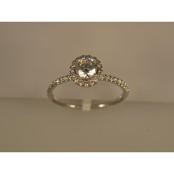 Lady's 18K White Gold Ring Mounting w/38 Diamonds Orin Jewelers Northville, MI