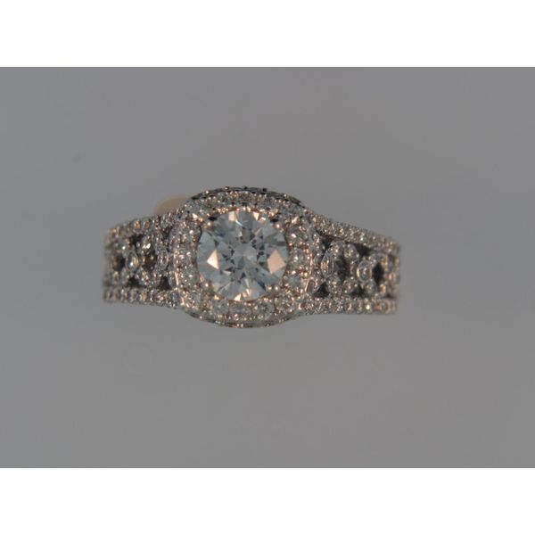 Lady's 18K White Gold Ring Mounting w/150 Diamonds Orin Jewelers Northville, MI