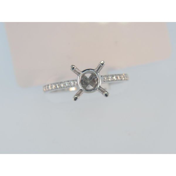 Platinum Ring Mounting With 20 Diamonds Orin Jewelers Northville, MI