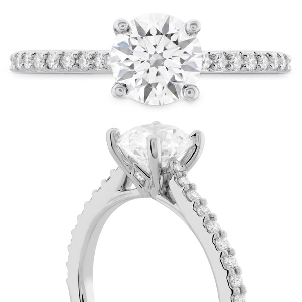 18k White Gold Ring Mounting by hearts on Fire With 20 Diamonds Orin Jewelers Northville, MI