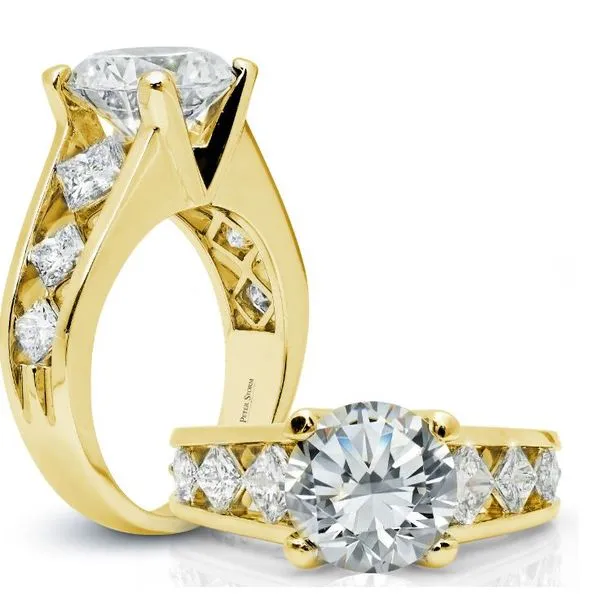 18k Yellow Gold Ring Mounting With 6 Diamonds Orin Jewelers Northville, MI