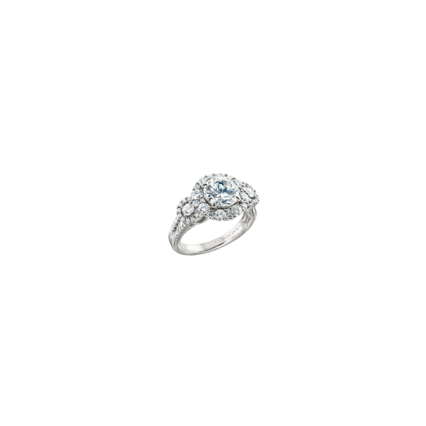 White Gold 18 Karat Ring Mounting With 52 Diamonds Orin Jewelers Northville, MI