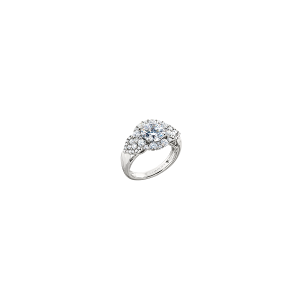 White Gold 18 Karat Ring Mounting With 60 Diamonds Orin Jewelers Northville, MI
