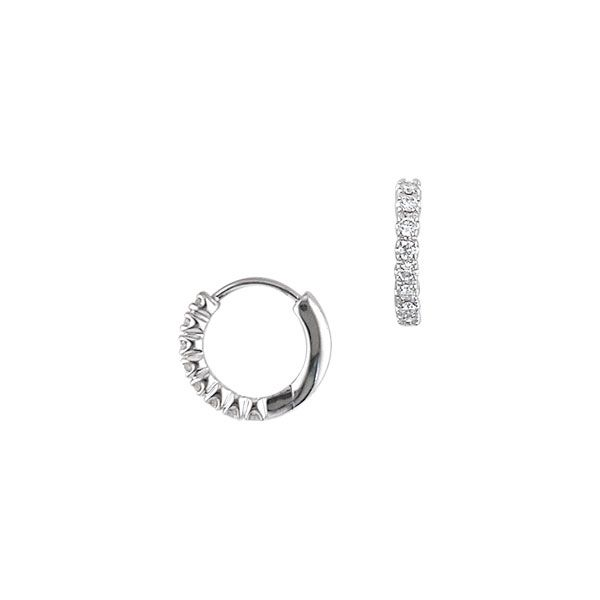 Mini Diamond Hoop Earrings Orin Jewelers Northville, MI