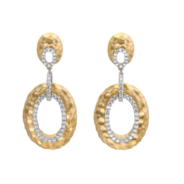 18k Two Tone Earrings With 92 Diamonds Orin Jewelers Northville, MI