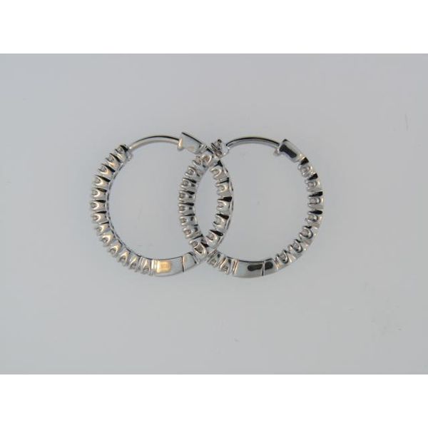Lady's White 14 Karat Earrings With 40 Diamonds Orin Jewelers Northville, MI