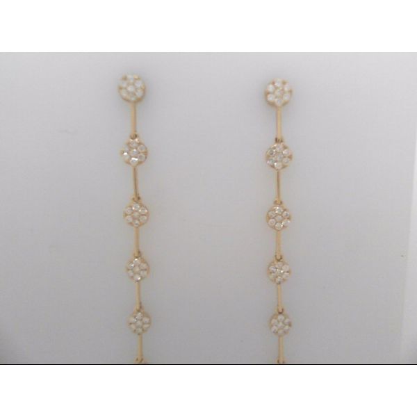 14k Yellow Gold Diamond Drop Earrings Orin Jewelers Northville, MI