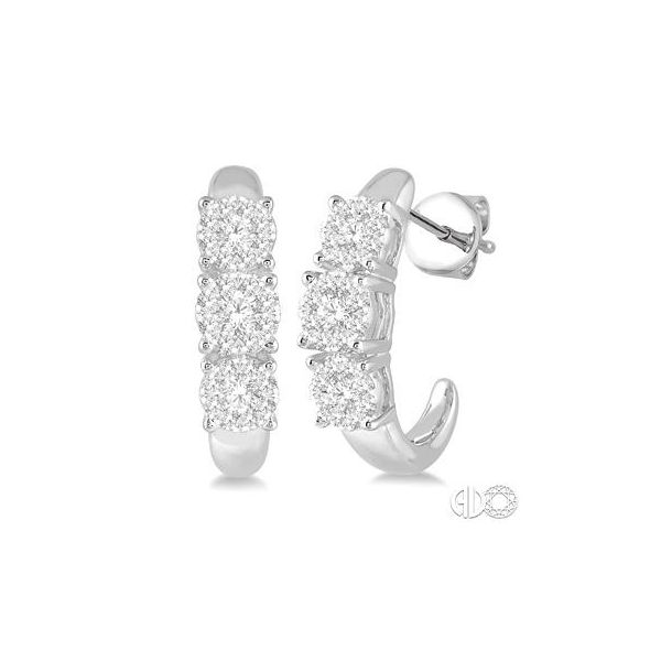14k White Gold Earrings With 48 Diamonds Orin Jewelers Northville, MI
