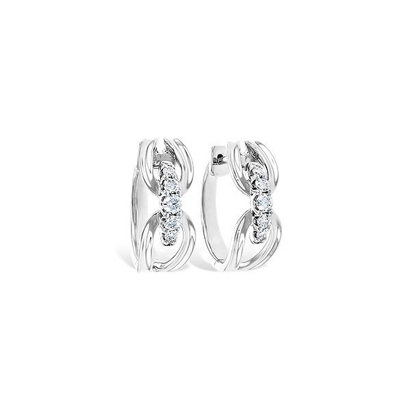 14k White Gold Earrings With 10 Diamonds Orin Jewelers Northville, MI