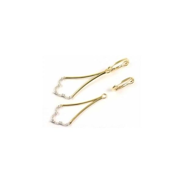 Lady's Yellow Gold 14 Karat Drop Earrings With 42 Diamonds Orin Jewelers Northville, MI