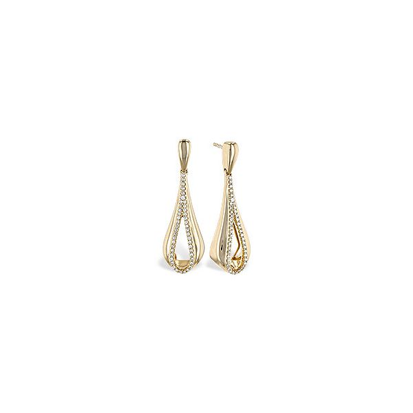 14k Yellow Gold Earrings With 88 Diamonds Orin Jewelers Northville, MI