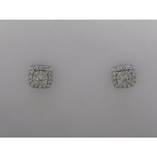 14k White Gold Earrings With 50 Diamonds Orin Jewelers Northville, MI