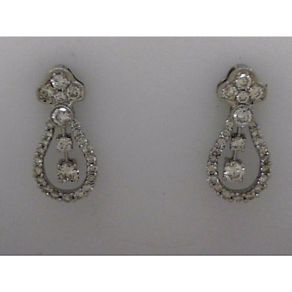 18k White Gold Earrings With 52 Diamonds Orin Jewelers Northville, MI