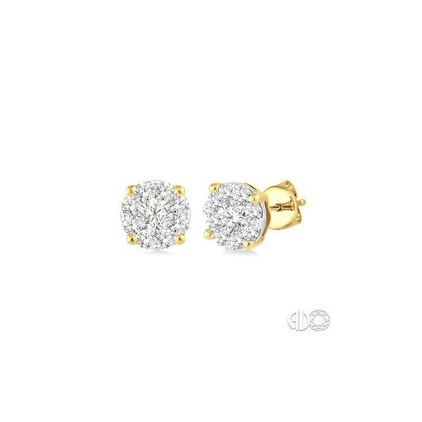 14 Karat White Gold Lovebright Earrings With 18=0.35Tw Round H/I Si1-2 Diamonds Orin Jewelers Northville, MI