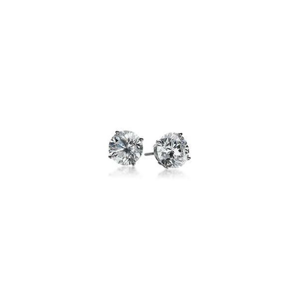 Lady's 14K White Gold Stud Earrings w/2 Diamonds Orin Jewelers Northville, MI