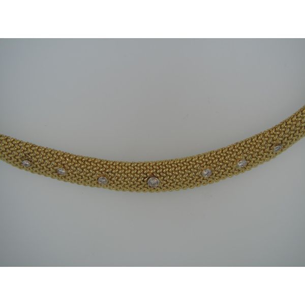 Lady's 14K Yellow Gold Necklace w/7 Diamonds Orin Jewelers Northville, MI