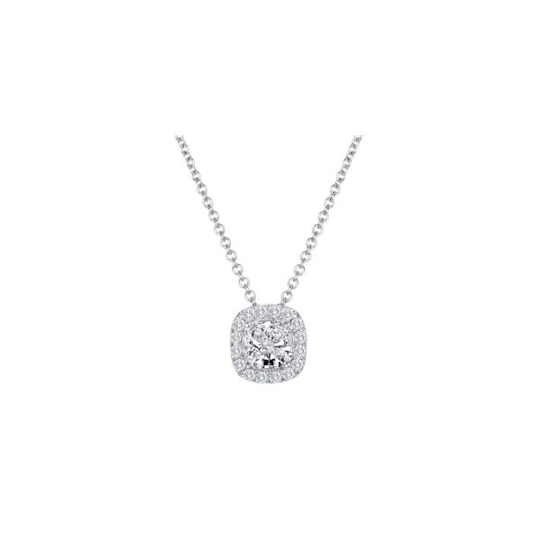 Lady's 18K White Gold Pendant W/17 Diamonds Orin Jewelers Northville, MI