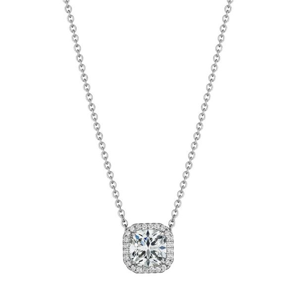 Lady's 18K White Gold Pendant w/19 Diamonds Orin Jewelers Northville, MI