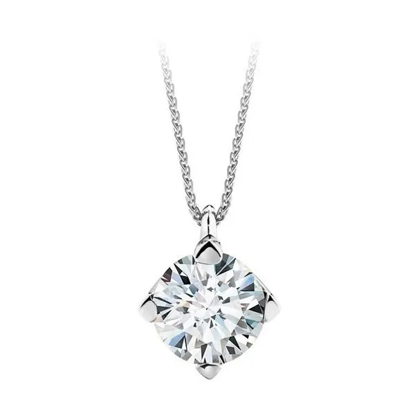 Lady's 18K White Gold Solitaire Pendant W/1 Diamond Orin Jewelers Northville, MI