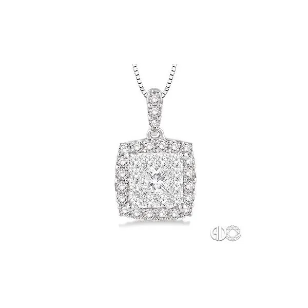 Lady's 14K White Gold Lovebright Pendant w/33 Diamonds Orin Jewelers Northville, MI