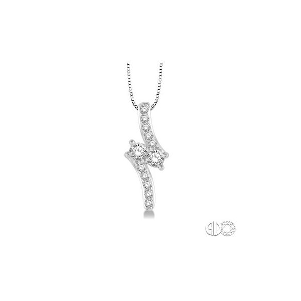ORIN'S I LOVE YOU COLLECTION - Lady's 14K White Gold Pendant w/12 Diamonds Orin Jewelers Northville, MI