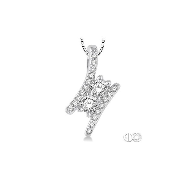 ORIN'S I LOVE YOU COLLECTION - Lady's 14K White Gold Pendant w/20 Diamonds Orin Jewelers Northville, MI