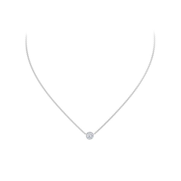 Forevermark Tribute Collection Round Diamond Necklace Orin Jewelers Northville, MI