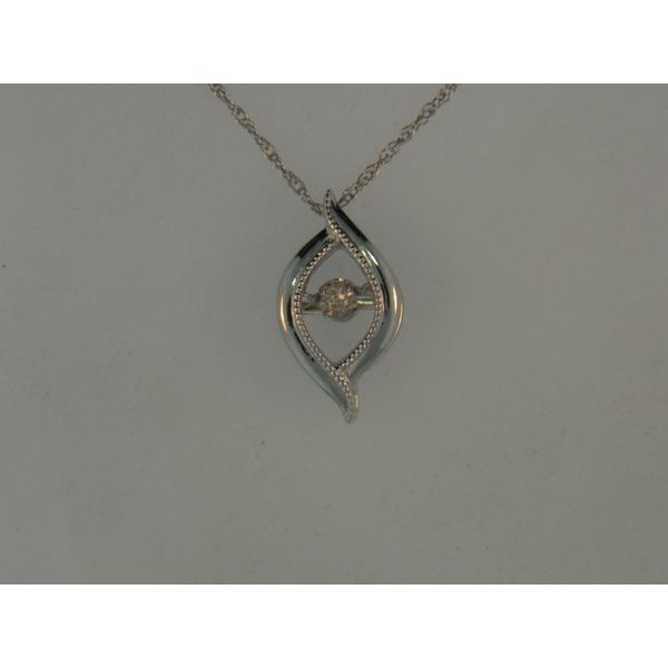 Lady's Sterling Silver Teardrop Pendant w/1 Diamond Orin Jewelers Northville, MI