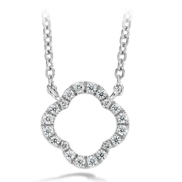 18k White Gold Signature Petal Pendant by Hearts on Fire Orin Jewelers Northville, MI