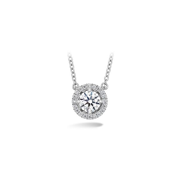 Lady's 18k White Gold JOY Pendant by Hearts on Fire With 15 Diamonds Orin Jewelers Northville, MI