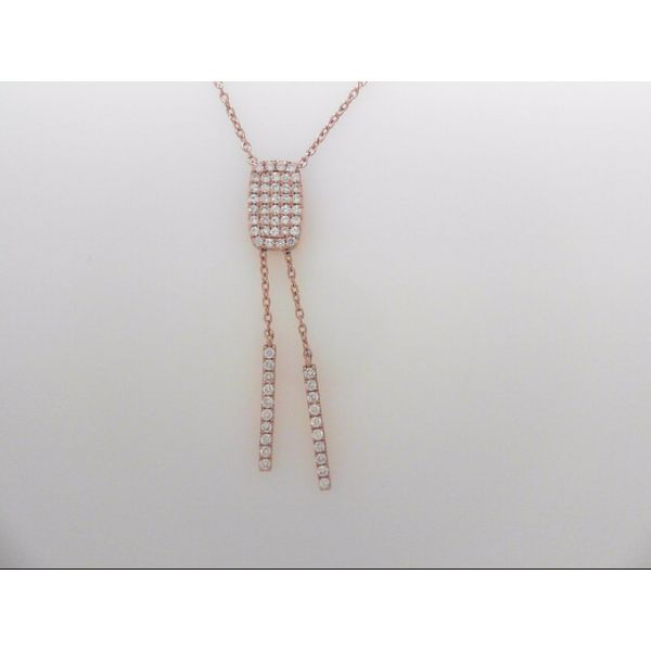 14k Rose Gold Necklace With 58 Diamonds Orin Jewelers Northville, MI